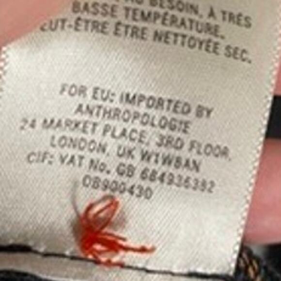 Anthropologie Conversations 28 of 52 Colloquial Peacock Collarless Button Down - Picture 13 of 15